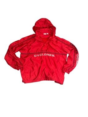 VTG 2000s Windbreaker‎ IOWA STATE UNIVERSITY large embroidery size large